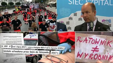 Ratownicy medyczni przypominają o obietnicach rządu 