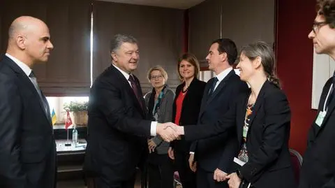 Poroszenko na szczycie w Davos w Szwajcarii