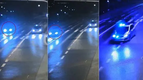 Olsztyn. Pijany przejechał na czerwonym świetle obok radiowozu