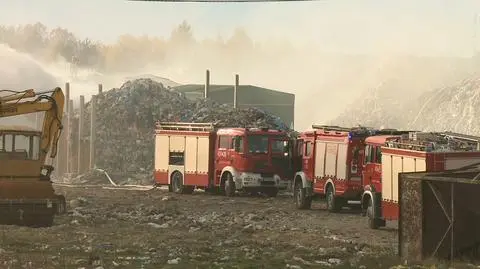 Trwa gaszenie pożaru