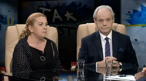 Elżbieta Jakubiak i Adam Szejnfeld w Tak Jest 