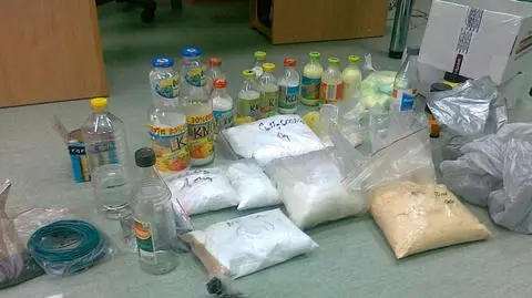 Domowy wyrób bomb pod Kielcami