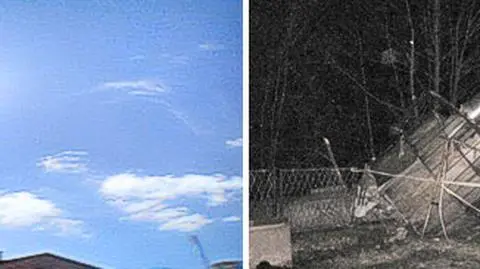 Wichura powaliła komin