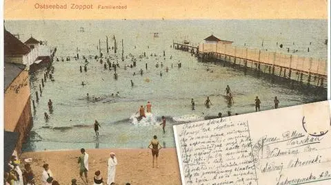 Sopot: Pocztówka z 1915 roku. Pozdrowienia z kurortu
