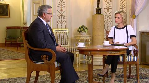 Prezydent Komorowski w magazynie "Świat"