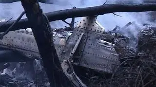 Szczątki samolotu An-12