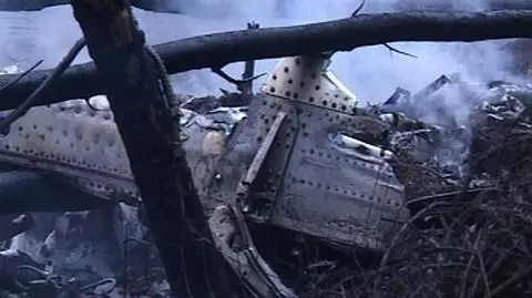 Szczątki samolotu An-12