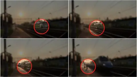 Katowice. Pendolino pędzi, on wbiega na tory