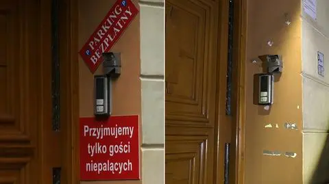 Z budynku zniknęły tabliczki informujące o działalności hotelu na godziny