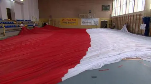 Poland. The largest flag in the world has been made to mark the National Flag Day on 2 May