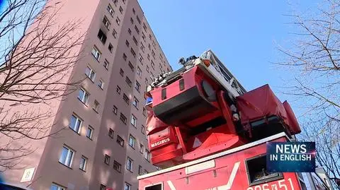 A young woman was forced to jump from the 6th floor because of the fire