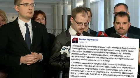 Narodowcy nie opuszczają klubu Kukiz'15