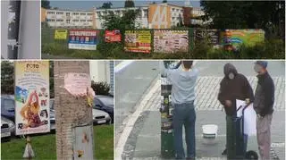 W Poznaniu wiele reklam wisi nielegalnie