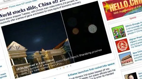 UFO krąży nad Chinami
