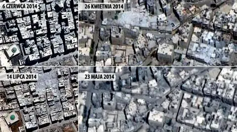 Na zdjęciach widać zniszczenia w mieście