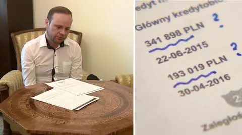 O tym, że ma kredyt dowiedział się przypadkiem