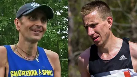 Kapitalny występ Bartosza Olszewskiego podczas biegu Wings for Life (na zdjęciu po prawej)