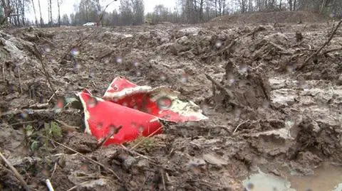 Na miejscu katastrofy znaleziono ludzką kość