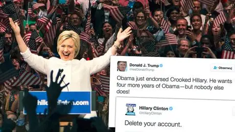 Wybory w USA. Clinton na Twitterze do Trumpa: usuń swoje konto