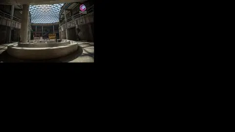 Prace wykończeniowe i tajemnicza fontanna w Poznań City Center
