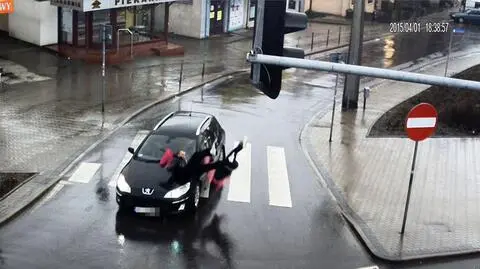 Staranowała pieszych