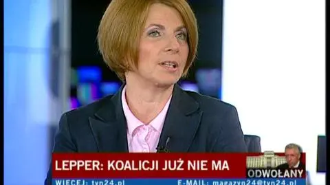 Julia Pitera o dymisji Leppera.avi