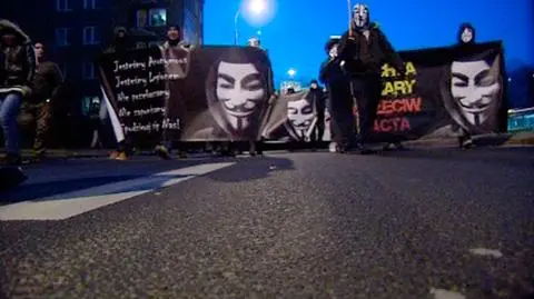 Manifestacja przeciw ACTA w Poznaniu