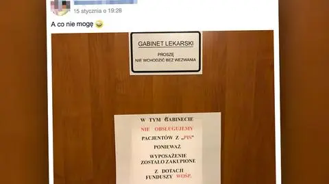 "Nie obsługujemy pacjentów z PiS"