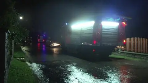 Nocne ulewy. Zalania i podtopienia w Bukowinie Tatrzańskiej