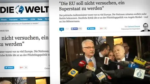 Witold Waszczykowski. Wywiad w "Die Welt"