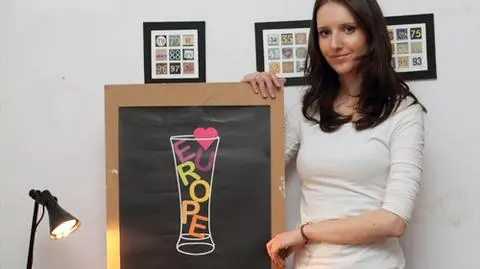 Maria Mileńko ze swoim dziełem