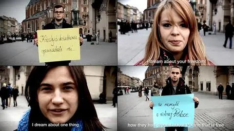 Krakowska odpowiedź na film Ukrainki.
"Wolność jest w waszych sercach"