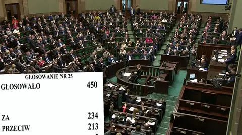 Za uchwaleniem nowelizacji było 234 posłow