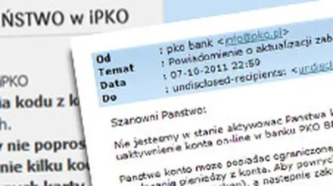 Atak na klientów PKO BP