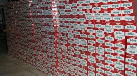 Pół miliona lewych papierosów w garażu
