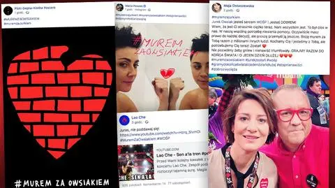 #MuremZaOwsiakiem. Reakcje na rezygnację Jerzego Owsiaka