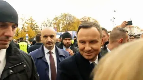 Prezydent Andrzej Duda odpowiedział na pytanie z tłumu