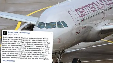 Pilot Germanwings obiecał pasażerom, że bezpiecznie dotrą do celu