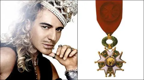 Prezydent Francji odebrał Galliano order. Ma jeszcze jeden - od królowej