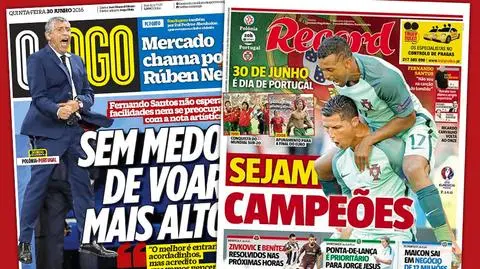 Portugalskie dzienniki przed meczem z Polską