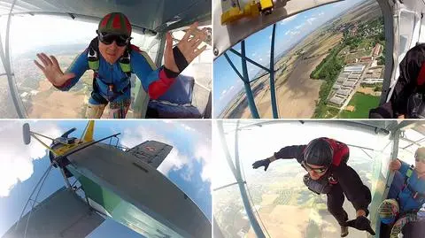 Spadochroniarze skoczyli z wysokości 1000 metrów