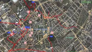 Mapa parkingów i punktów medycznych na EURO 2012