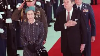W 1983 roku królowa za głównego partnera w NATO miała Ronalda Regana