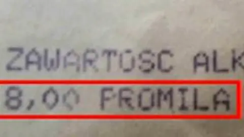 Dmuchnął i zabrakło skali. "Trzeźwiał 30 godzin"