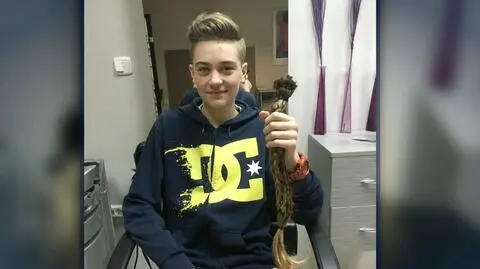 Włosy Michała trafiły do fundacji