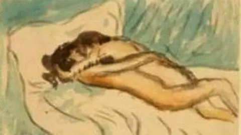 Nagi Picasso w angielskiej sypialni