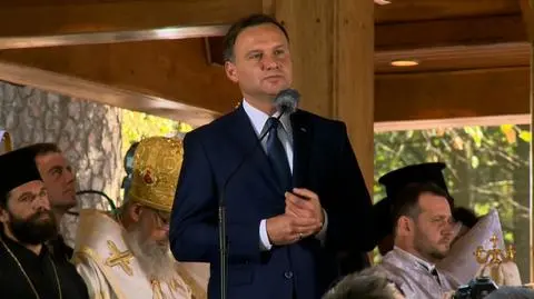 Andrzej Duda na Świętej Górze Grabarce o budowaniu wspólnoty