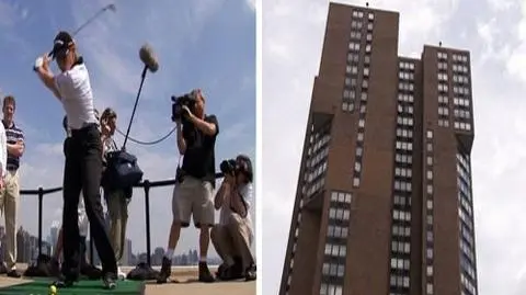 W golfa pod niebem Manhattanu