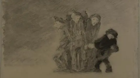 Rysunki Zielezińskiego można zobaczyć w muzeum Auschwitz