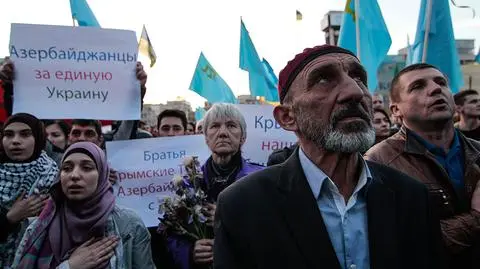 Tatarzy krymscy po rosyjskiej aneksji narażeni są na represje (nagranie archiwalne)